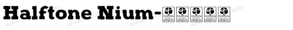 Halftone Nium字体转换